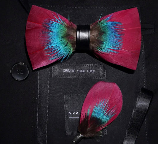 Feather Bow tie